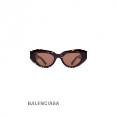 vendas mais barato Balenciaga Óculos de sol feminino Rive Gauche Cat em Havana