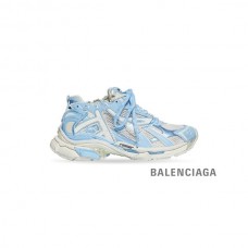 envio grátis Loja da Balenciaga Tênis Runner Feminino em Azul Claro