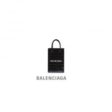 desconto réplica Balenciaga Suporte de telefone feminino para compras Crocodilo em relevo em preto