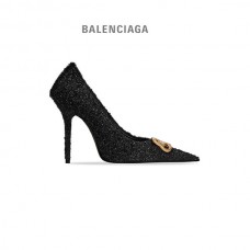 desconto online Balenciaga Faca quadrada feminina Bb 110mm Pump em preto