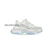 desconto online Balenciaga Tênis feminino Triple S em branco/azul