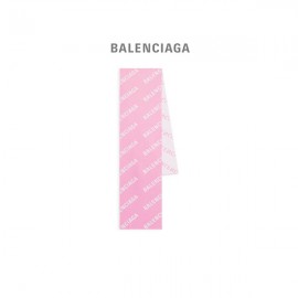 imitação envio grátis Balenciaga Cachecol Macro com Logotipo em Rosa