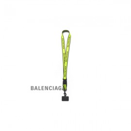 Liberação em vendas Balenciaga Suporte de telefone masculino em Fluo Yellow