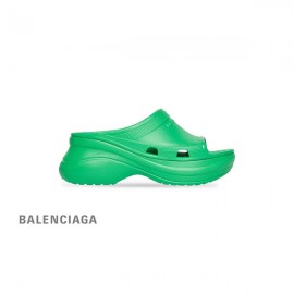 falsa compras da Balenciaga Sandália masculina Pool Crocs Slide em verde