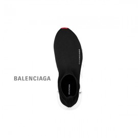 falsa online Balenciaga Tênis de tricô reciclado Speed 2.0 masculino em preto/branco