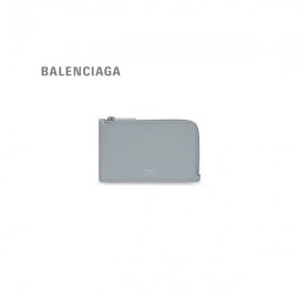 réplica Loja da Balenciaga Envelope feminino longo porta moedas e cartão azul