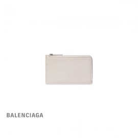 Compre desconto Balenciaga Envelope feminino longo porta-moedas e porta-cartões em bege claro