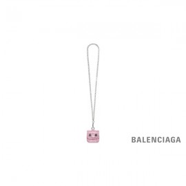 Compre Liberação Balenciaga Fone de ouvido Le Cagole Flap feminino com corrente e strass em rosa claro