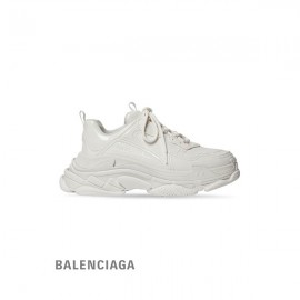 imitação barato Balenciaga Tênis feminino Triple S em branco